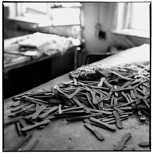 Glasspinnefabriken. Arkelstorp, Skåne. Augusti 2009.